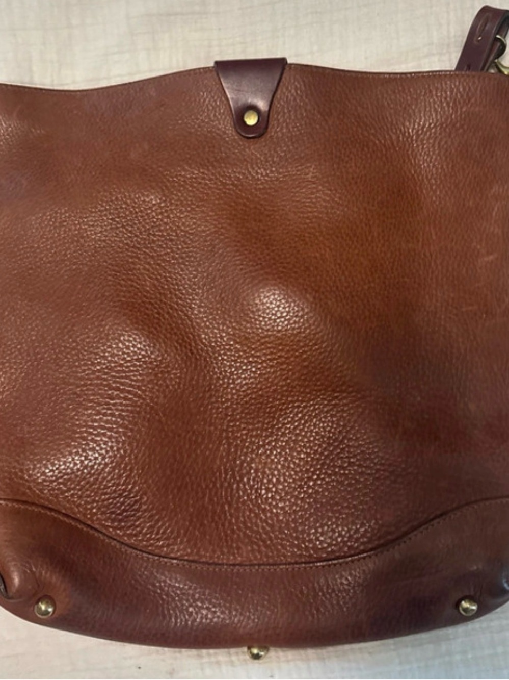 Nordstrom Brown Leather Messenger Bag